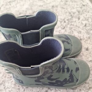 Kids Dinosaur Rain Boots - Green Size 12.5